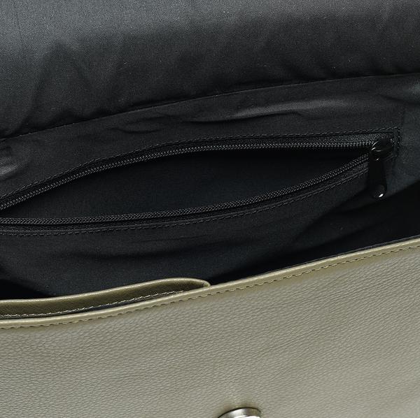 Grey Crossbody Bag with zipper