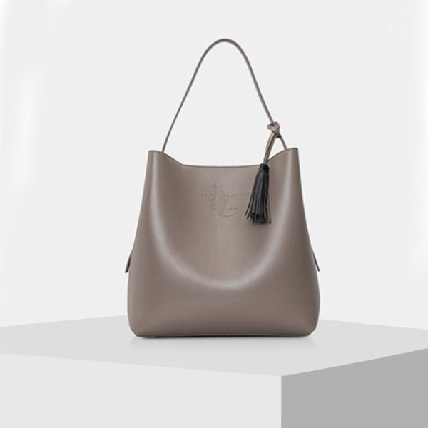 branded tote bags online for ladies- GREY & BLACK