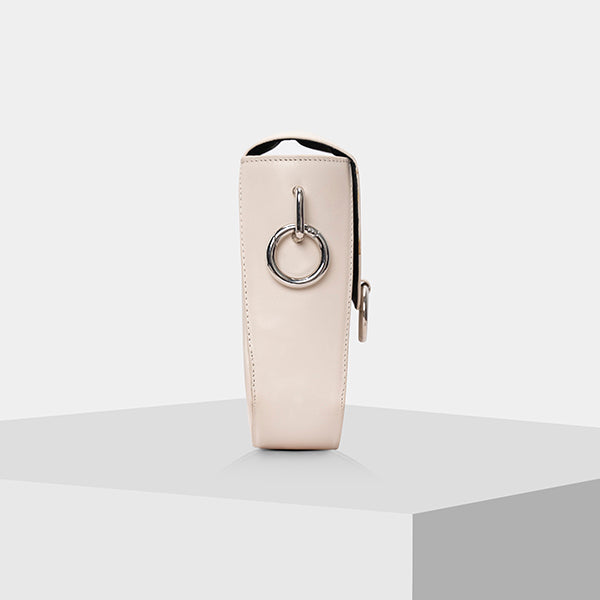 Cream leather Crossbody Bag for women in USA