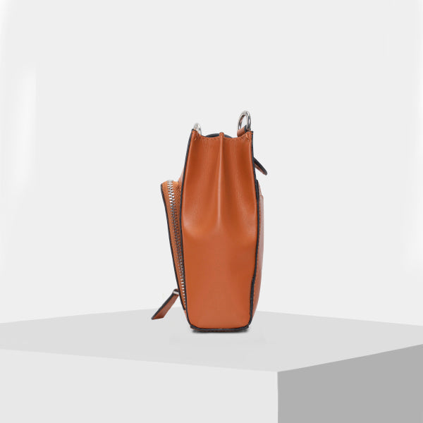 ORANGE Leather Mobile Bag