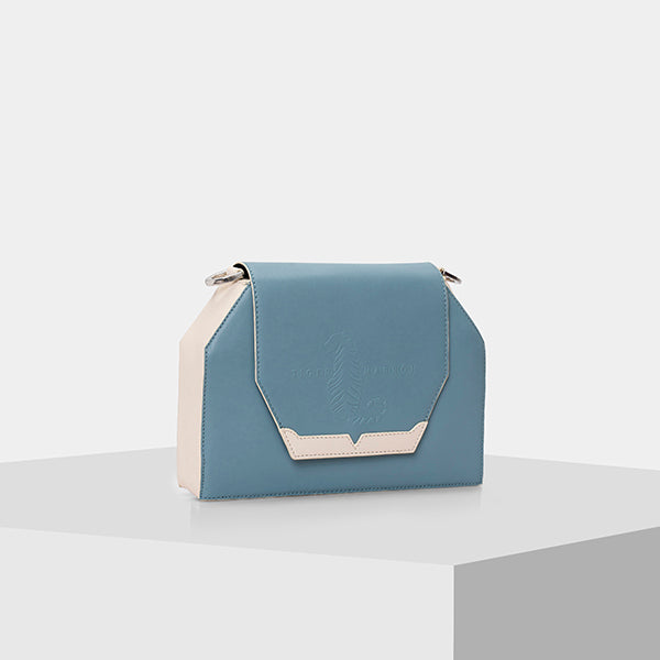 BLUE & CREAM Crossbody handbag for ladies in USA