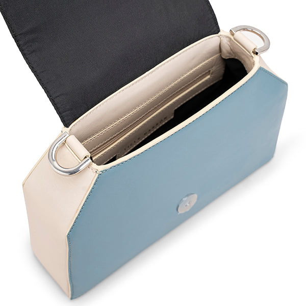BLUE & CREAM side purse for women in USA