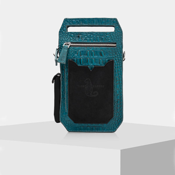 Leather Mobile Slings - TURQUOISE & BLACK