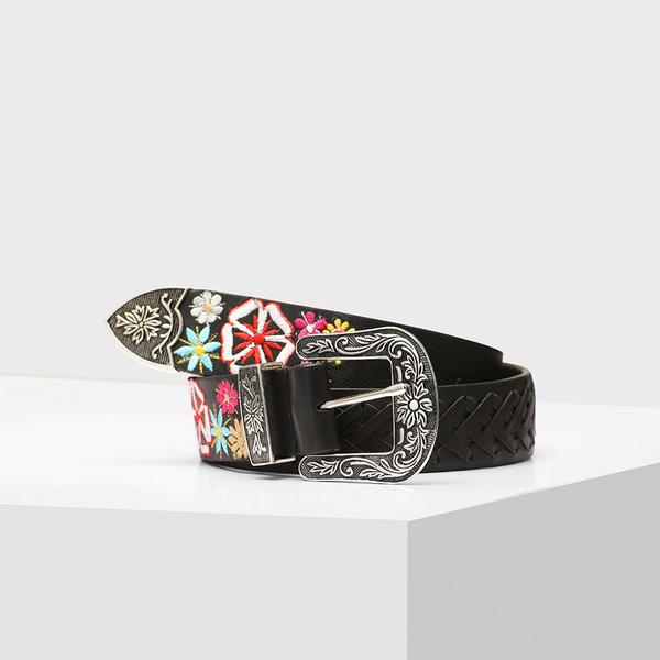 Handmade Embroidered Leather Belt for ladies