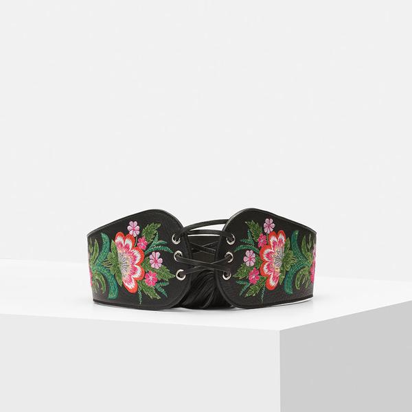 Embroidered Handcrafted Leather Belt