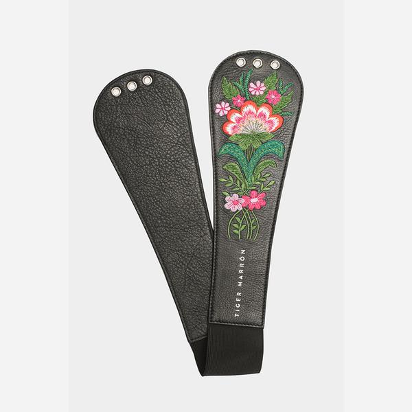 Embroidered designer Leather Belts for women