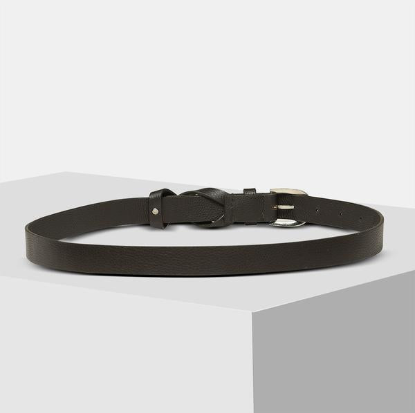 dark Brown stylish leather belt for ladies
