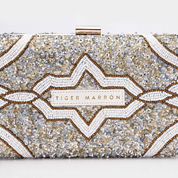 White Silver & Gold Clutch Bags  USA